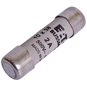 C10G2 предохранитель цилиндрический 10х38, 2A, 500V AC, Изображение №1