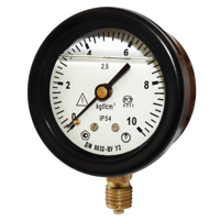 ДМ8032-Ву-У2-(0-1...600)кгс/см2-кл.т.2,5-М12х1,5-Пл-ЦСМ манометр показывающий виброустойчивый