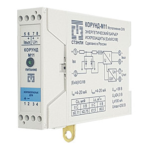 Корунд-М11-DIN барьер искрозащиты активный заземляемый, Изображение №1