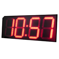 Импульс-4100-T-GPSIN-ER2 часы-термометр электронные уличные (красная индикация)