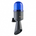 SNT-EB7022-F1-4 горн со светодиодным маяком (мигающий), синяя линза, 124-130 dB, 40-250V AC/DC