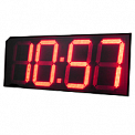 Импульс-4100-T-GPSIN-P-W-ER2 часы-термометр электронные уличные, датчики давления, влажности (красная индикация)