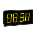 Импульс-410-TW-Y часы электронные офисные с датчиком температуры и влажности воздуха (желтая индикация)