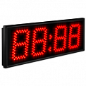 Импульс-411-T-ER2 часы-термометр электронные уличные (красная индикация)