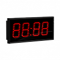 Импульс-408-MS-R часы электронные главные офисные (красная индикация)