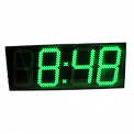 Импульс-424-MS-G часы электронные главные офисные (зеленая индикация)