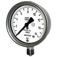 МП3А-КС-УХЛ1-(0-10...600)кгс/см2-кл.т.1,0-IP65-G1/2-П.П.Пас манометр показывающий коррозионностойкий