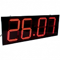 Импульс-421-T-ER2 часы-термометр электронные уличные (красная индикация)