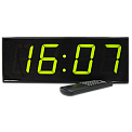 Импульс-NOVA-100-MS-GPS232-G часы электронные главные офисные с GPS/Глонасс-синхронизацией (зеленая индикация)
