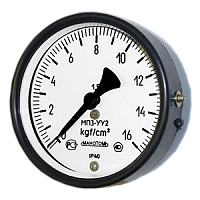 МП3-У-ОШ-У2-(0-0,6..100)кгс/см2-кл.т.1,5-кислород манометр технический показывающий