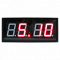 ЧС-100b-школа-GPS-R станция часовая, синхронизация времени от GPS/ГЛОНАСС (красная индикация)