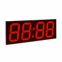 Импульс-418-T-ER2 часы-термометр электронные уличные (красная индикация)