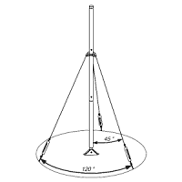 М-82-II мачта метеорологическая с забивными якорями 9,5 м
