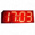Импульс-435-T-P-ER2 часы-термометр электронные уличные с датчиком давления (красная индикация)
