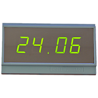 Электроника7-256СМ4 часы электронные офисные автономные, 0.5 кд (зеленая индикация)