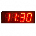 Импульс-408-ETN-NTP-APoE-R часы электронные вторичные офисные (красная индикация)