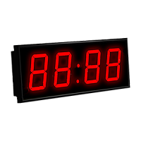 Импульс-NOVA-100-ETN-NTP-APoE-T-W-F-BPN-R часы электронные вторичные офисные (красная индикация)