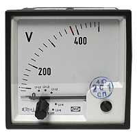 EQ96-sw7, 0-500VAC вольтметр переменного тока со встроенным переключателем (красная риска 380 В)