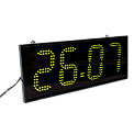 Импульс-415-RSP-RNG1-G часы электронные офисные с расписанием звонков и внешней сиреной (зеленая индикация)