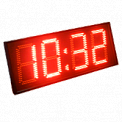 Импульс-415-T-ER2 часы-термометр электронные уличные (красная индикация)