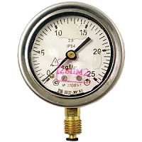 ДМ8032-Ву-У2-(0-1...600)кгс/см2-кл.т.1,5-G1/4-П.П.Пас манометр показывающий виброустойчивый