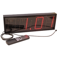 Р-100b-SMD-R часы-табло электронные офисные (красная индикация)