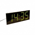 Импульс-418-T-EG2 часы-термометр электронные уличные (зеленая индикация)