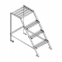 Лестница металлическая для будок типа БП-1, БС-1, гололедного станка, осадкомера О-1М