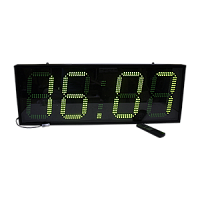 Р-130х6b-G часы-табло электронные офисные с индикацией секунд (зеленая индикация)