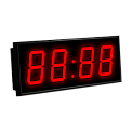 Импульс-NOVA-100-MS-RS232-R часы электронные главные офисные с интерфейсом RS232 (красная индикация)