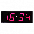 Импульс-410-EURO-PMS-R часы электронные офисные главные (красная индикация)