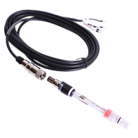 ASPBVP3151-100/SPTVP-2.1м рН-электрод комбинированный с датчиком температуры, кабель 2,1м, с разъемом