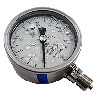 М-3ВУКс-УХЛ1-(0-1,0...6,0)кгс/см2-кл.т.1,0-М20х1,5-П.П.Пас манометр коррозийностойкий виброустойчивый