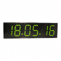 Импульс-413-HMS-T-EG2 часы-термометр электронные уличные (зеленая индикация)