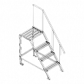 Лестница металлическая с поручнем для будок типа БП-1, БС-1, гололедного станка, осадкомера О-1М