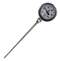 R5502.100/S-(-20...+60°С)-200х8мм-снизу-G1/2B-кл.т.1,0 термометр биметаллический