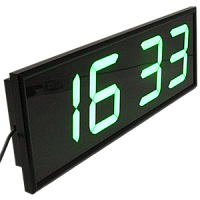 Импульс-NOVA-100-ETN-NTP-APoE-G часы электронные вторичные офисные (зеленая индикация)