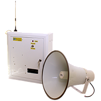С-40ЭА-gsm-sol сирена электронная (4 рупорных громкоговорителя х 40Вт, аккумулятор, блок GSM, солнечная батарея)