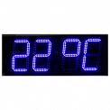 Импульс-421-T-EB2 часы-термометр электронные уличные (синяя индикация)