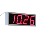 Пояс-4-NTP-PoE часы вторичные цифровые (красная индикация)