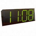 Импульс-415-T-EG2 часы-термометр электронные уличные (зеленая индикация)