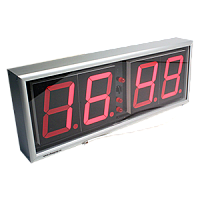 Кварц-1-ГЛОНАСС/GPS часы электронные офисные с синхронизацией времени от ГЛОНАСС/GPS приемника (красная индикация)