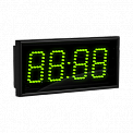 Импульс-410-MS-RSP-RL1-RS232-G часы электронные главные офисные, управление от ПК по RS232 (зеленые)
