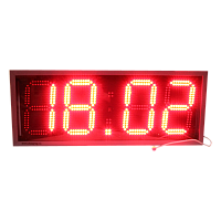 Кварц-4 часы электронные вторичные офисные (красная индикация)