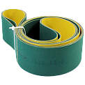 Ремень плоский с полиамидным сердечником 0,8 мм, 620х14х2 мм, зеленый/желтый, минимальный диаметр шкива 70 мм