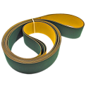 Ремень плоский с полиамидным сердечником 1,0 мм, 2700х30х4 мм, зеленый/желтый, минимальный диаметр шкива 180 мм