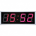 Электроника-1М-EURO-К-SS часы цифровые ведомые (красная индикация)