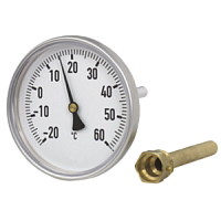A46.20.100-(0...+60°С)-100х9мм-G1/2B-кл.т.2,0 термометр биметаллический с защитной гильзой