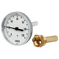 A43.10.063-(0...+120°С)-40х9мм-G1/2B-кл.т.2,0 термометр биметаллический с защитной гильзой