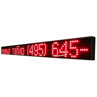 Импульс-520-64х8-RS232-R табло-бегущая строка для помещений (красная индикация)